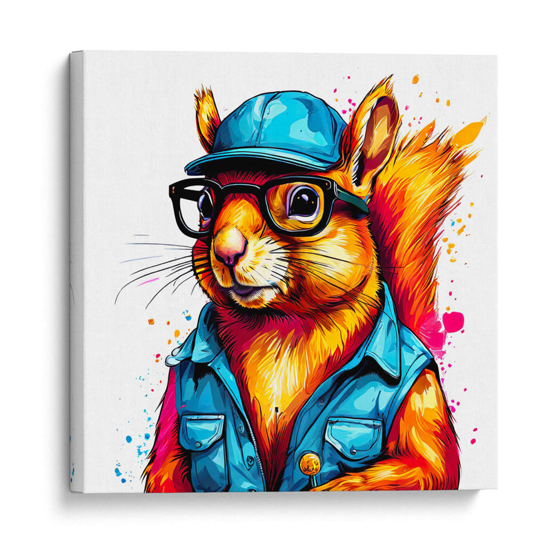 Ardilla Pintora Pop Art - LizmarArt | Cuadro decorativo de Canvas Lab