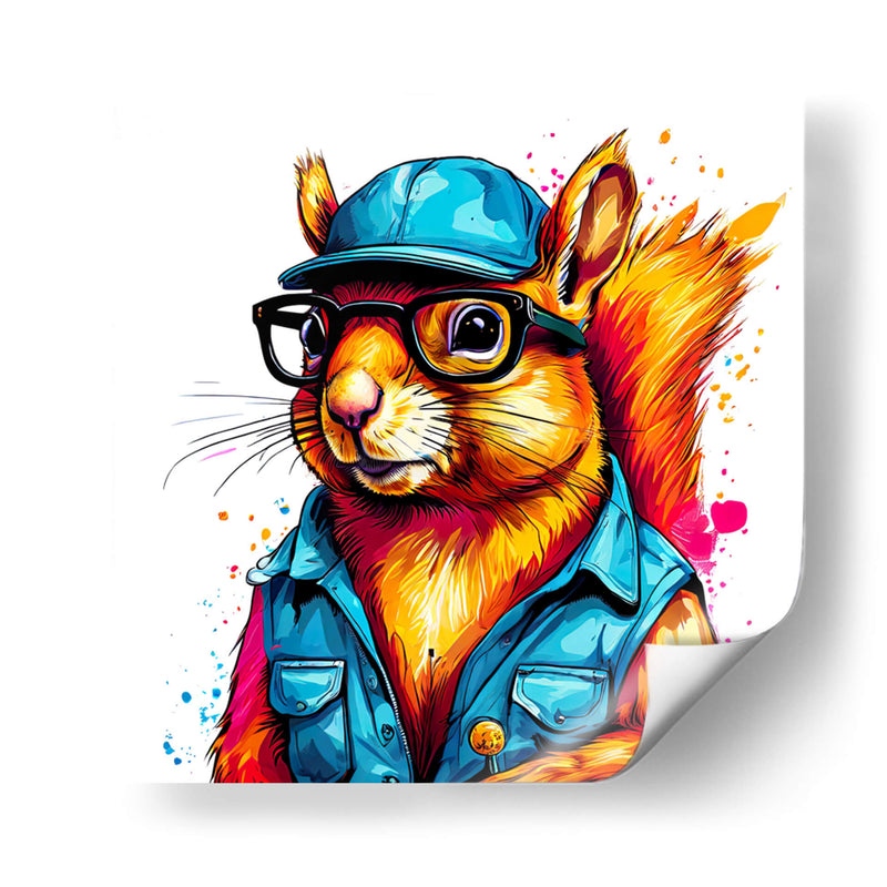 Ardilla Pintora Pop Art - LizmarArt | Cuadro decorativo de Canvas Lab