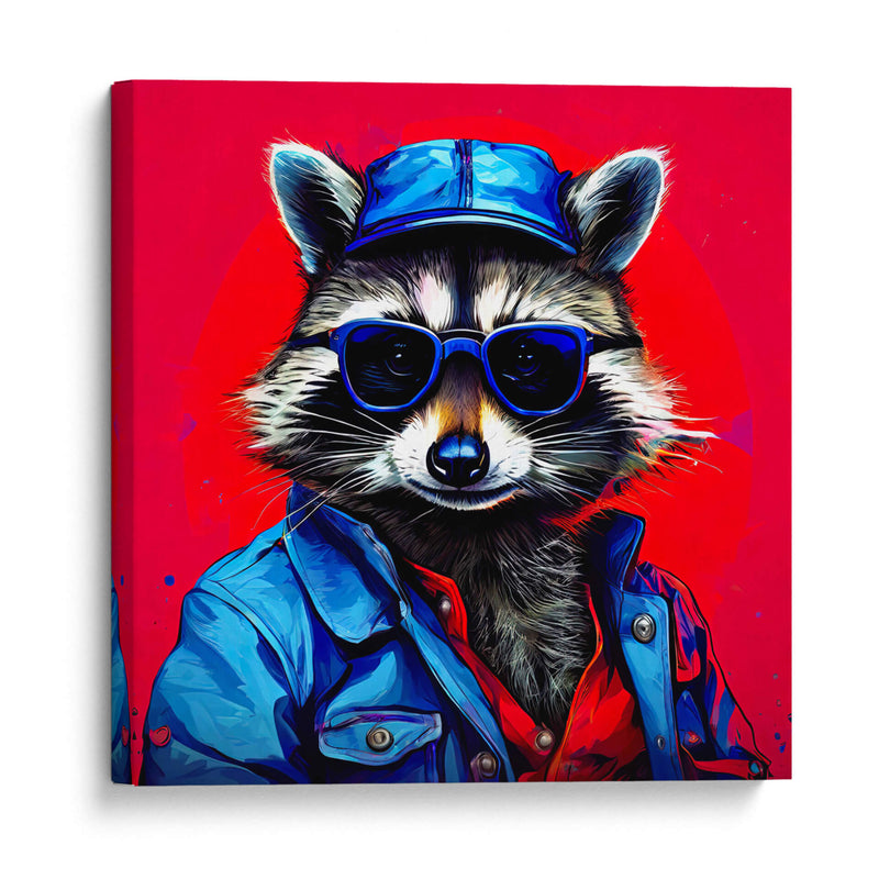 Mapache Mecánico Pop Art - LizmarArt | Cuadro decorativo de Canvas Lab