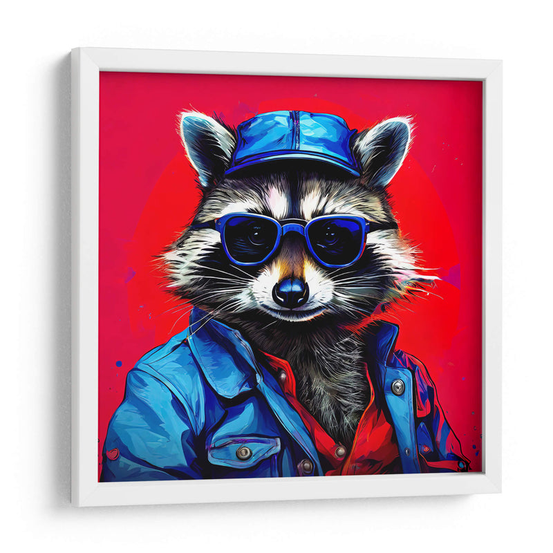 Mapache Mecánico Pop Art - LizmarArt | Cuadro decorativo de Canvas Lab