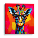 Jirafa Educadora Pop Art - LizmarArt | Cuadro decorativo de Canvas Lab