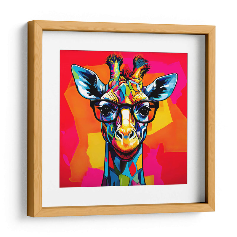 Jirafa Educadora Pop Art - LizmarArt | Cuadro decorativo de Canvas Lab