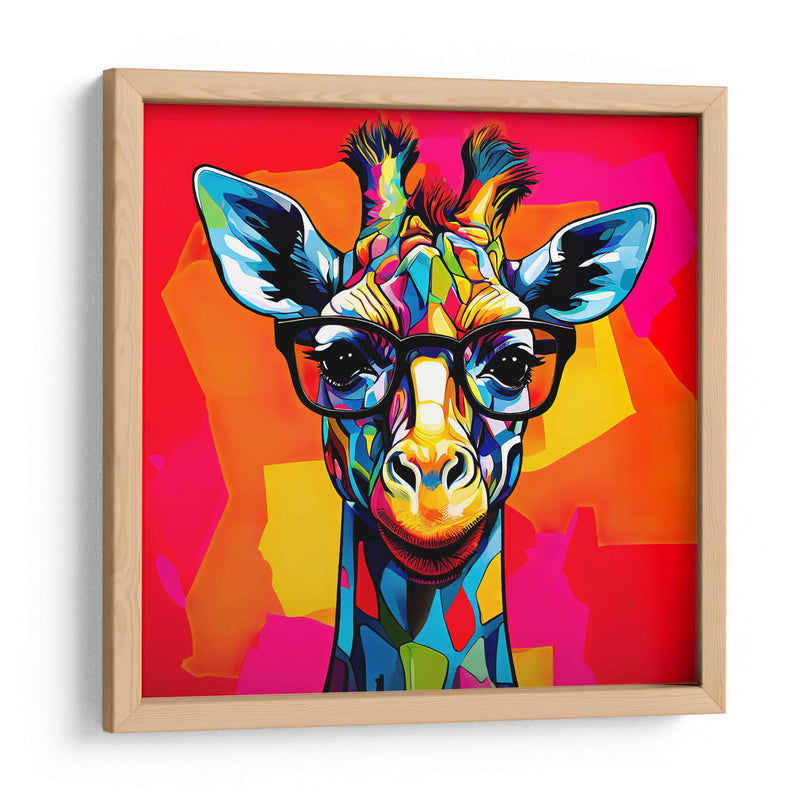 Jirafa Educadora Pop Art - LizmarArt | Cuadro decorativo de Canvas Lab