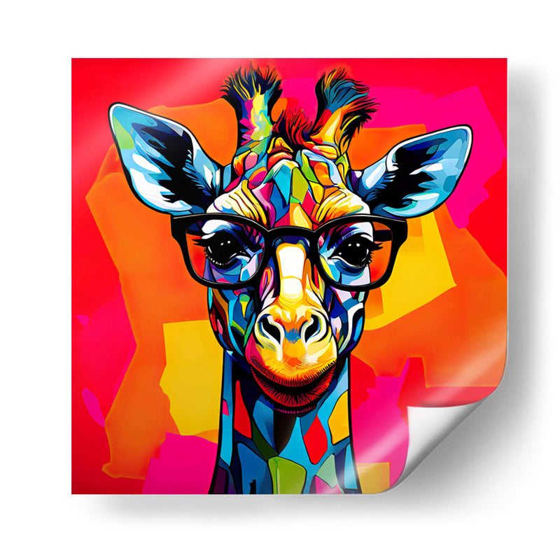 Jirafa Educadora Pop Art - LizmarArt | Cuadro decorativo de Canvas Lab