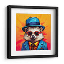 Erizo Detective Pop Art - LizmarArt | Cuadro decorativo de Canvas Lab