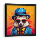 Erizo Detective Pop Art - LizmarArt | Cuadro decorativo de Canvas Lab