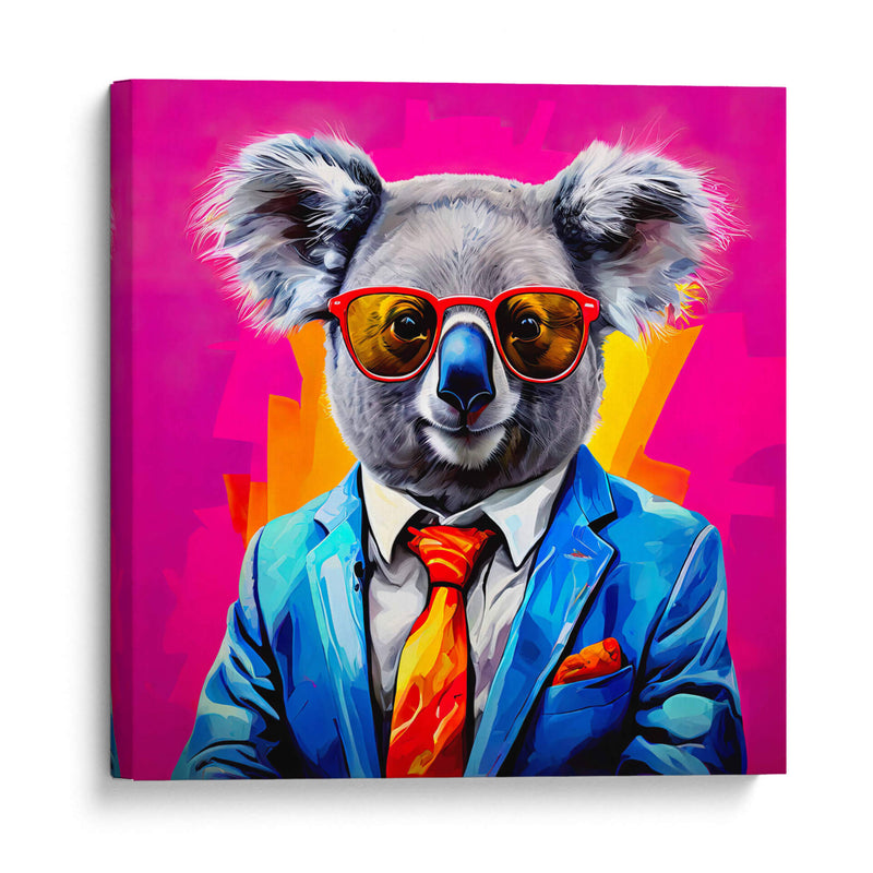 Koala Empresario Pop Art - LizmarArt | Cuadro decorativo de Canvas Lab