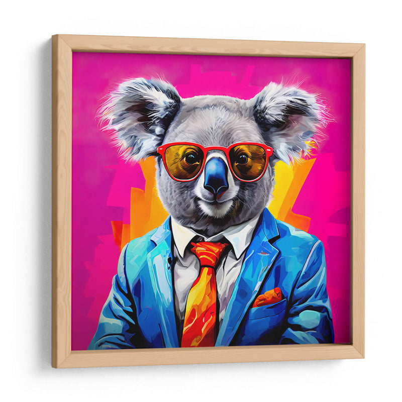 Koala Empresario Pop Art - LizmarArt | Cuadro decorativo de Canvas Lab