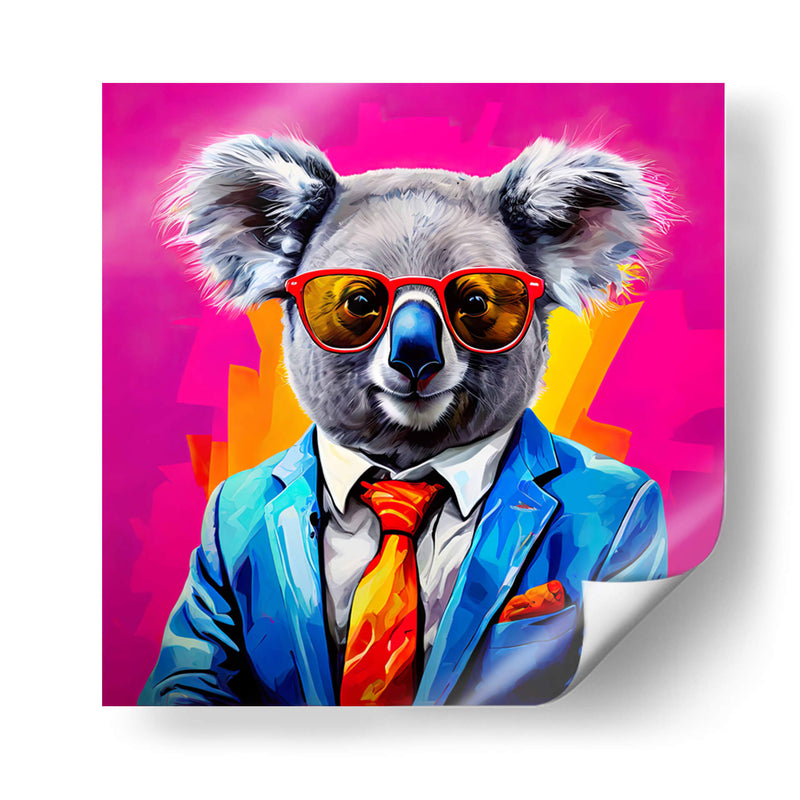 Koala Empresario Pop Art - LizmarArt | Cuadro decorativo de Canvas Lab