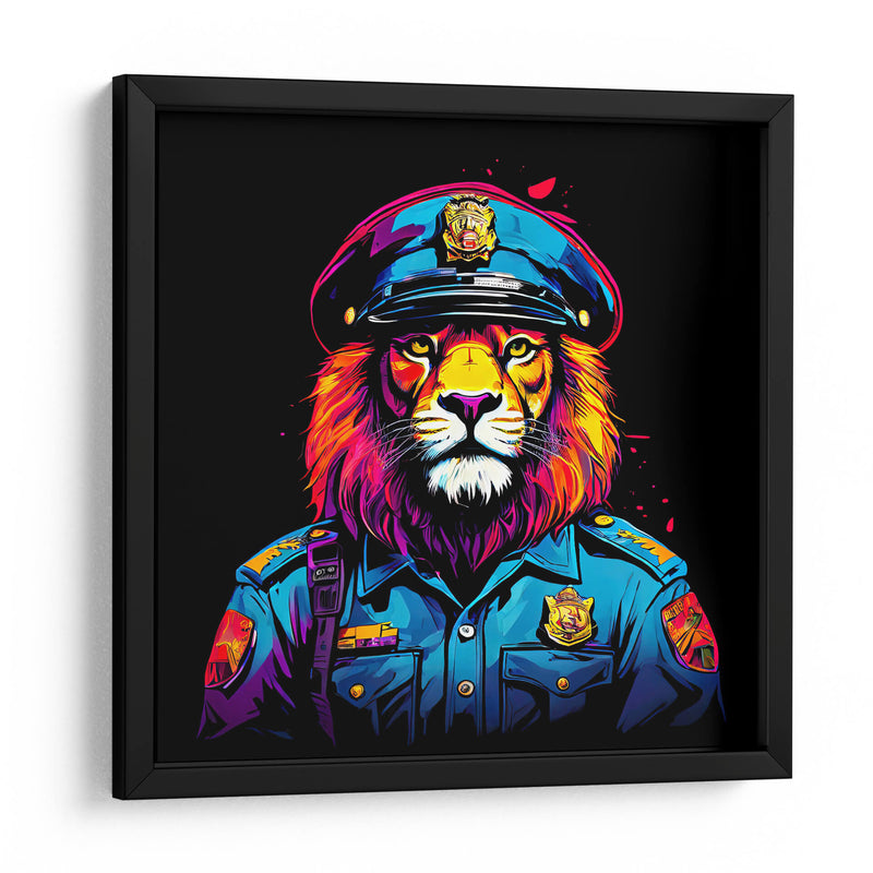 León Policía Pop Art - LizmarArt | Cuadro decorativo de Canvas Lab