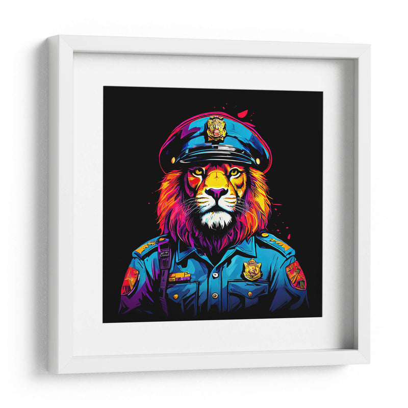 León Policía Pop Art - LizmarArt | Cuadro decorativo de Canvas Lab