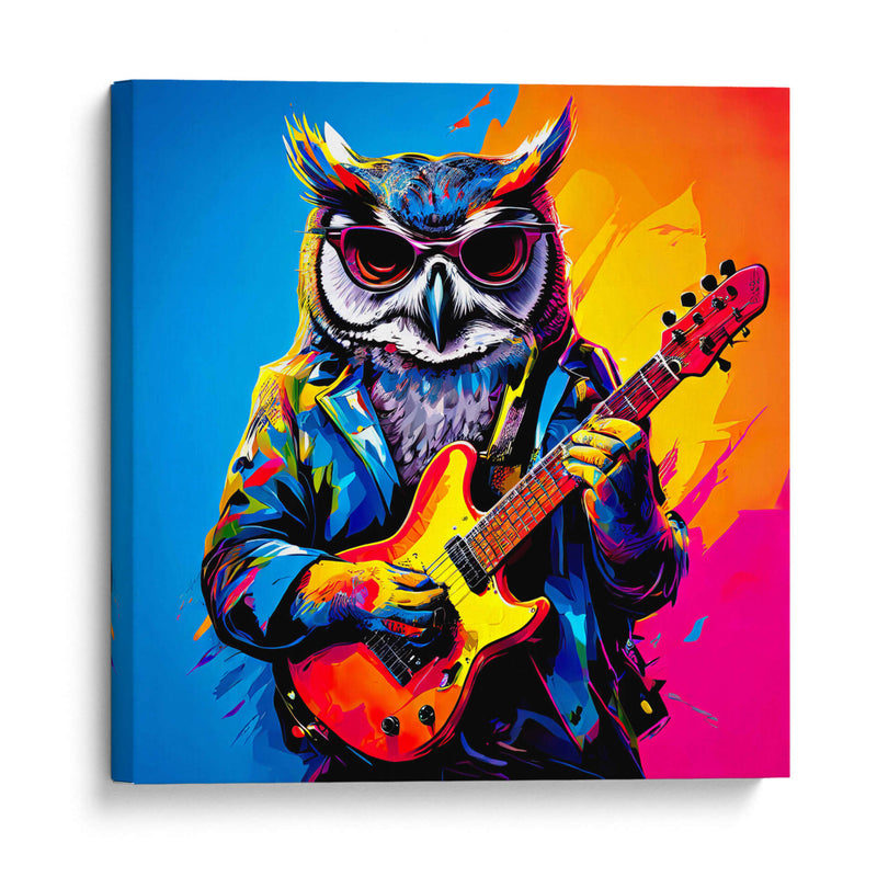 Búho Estrella de Rock Pop Art - LizmarArt | Cuadro decorativo de Canvas Lab