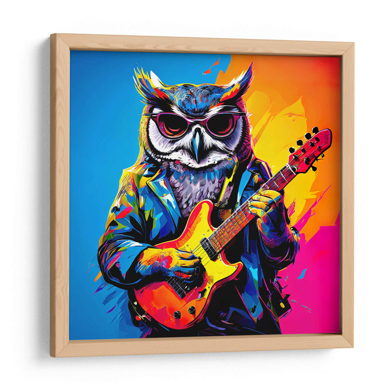 Búho Estrella de Rock Pop Art - LizmarArt | Cuadro decorativo de Canvas Lab