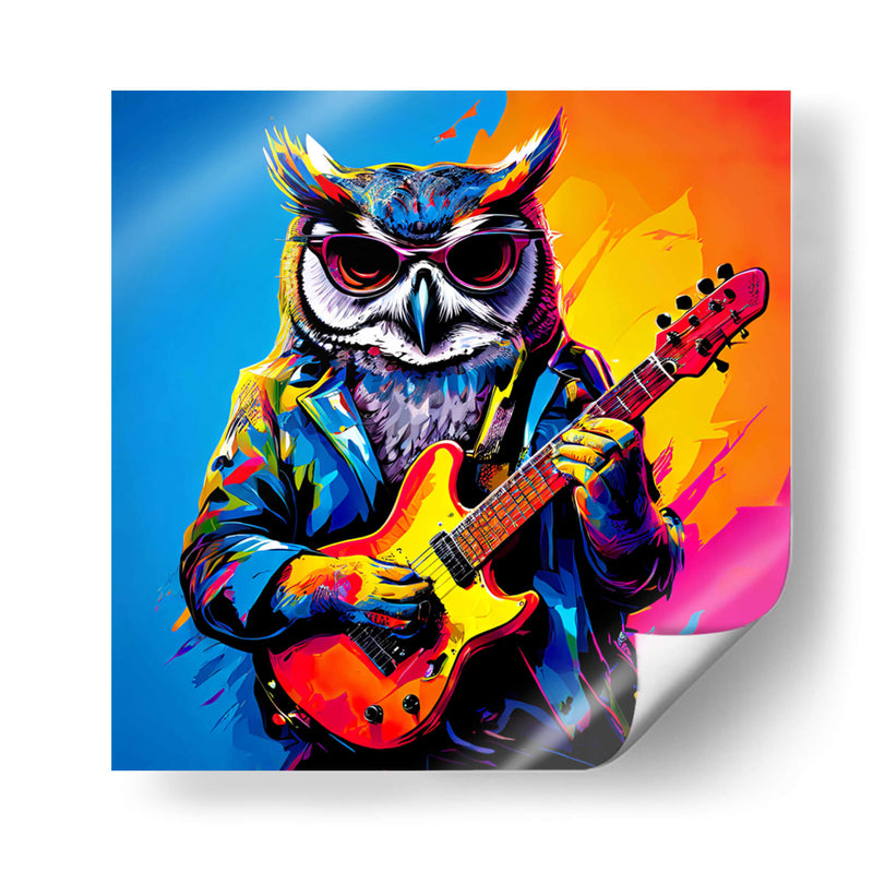 Búho Estrella de Rock Pop Art - LizmarArt | Cuadro decorativo de Canvas Lab