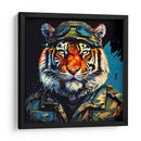 Tigre Militar Pop Art - LizmarArt | Cuadro decorativo de Canvas Lab