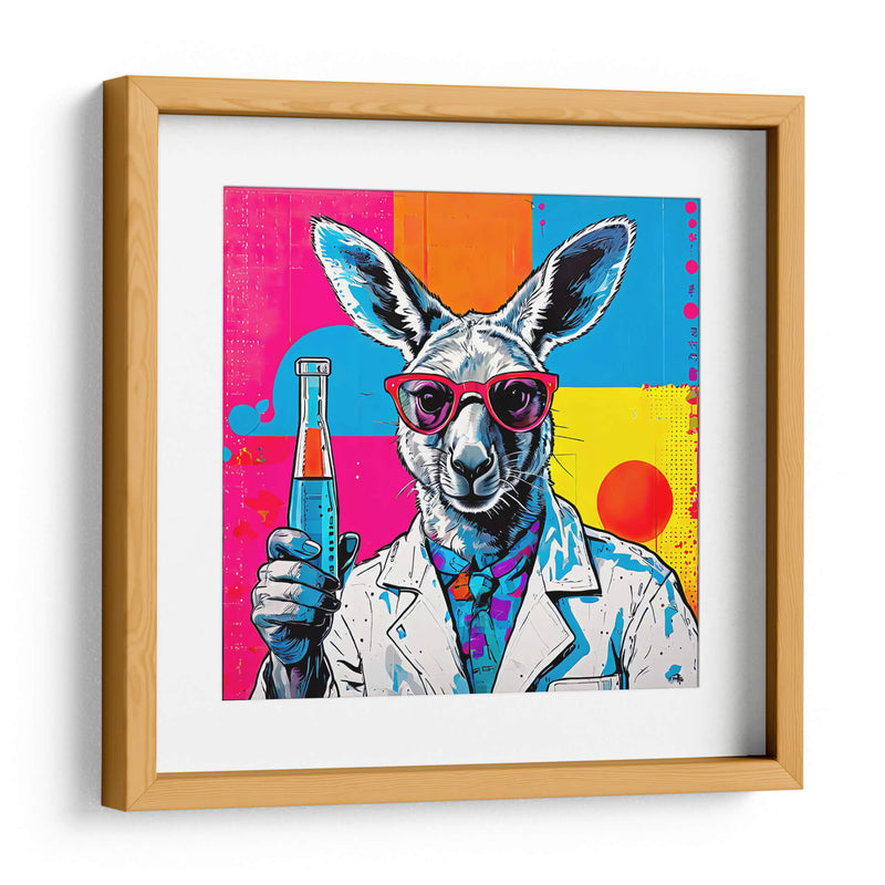 Canguro Científico Pop Art - LizmarArt | Cuadro decorativo de Canvas Lab