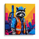Mapache Ingeniero Pop Art - LizmarArt | Cuadro decorativo de Canvas Lab