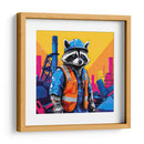 Mapache Ingeniero Pop Art - LizmarArt | Cuadro decorativo de Canvas Lab