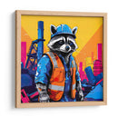 Mapache Ingeniero Pop Art - LizmarArt | Cuadro decorativo de Canvas Lab