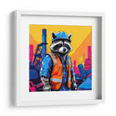 Mapache Ingeniero Pop Art - LizmarArt | Cuadro decorativo de Canvas Lab
