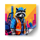 Mapache Ingeniero Pop Art - LizmarArt | Cuadro decorativo de Canvas Lab