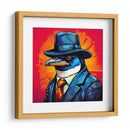 Pingüino Detective Pop Art - LizmarArt | Cuadro decorativo de Canvas Lab