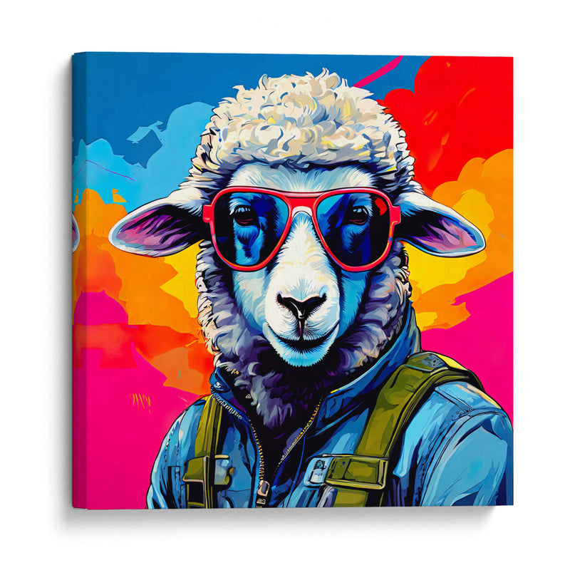 Oveja Estudiante Pop Art - LizmarArt | Cuadro decorativo de Canvas Lab