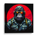 Gorila Militar Pop Art - LizmarArt | Cuadro decorativo de Canvas Lab