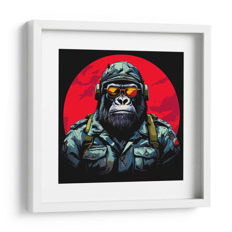 Gorila Militar Pop Art - LizmarArt | Cuadro decorativo de Canvas Lab