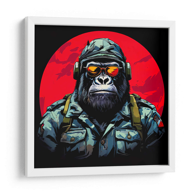 Gorila Militar Pop Art - LizmarArt | Cuadro decorativo de Canvas Lab
