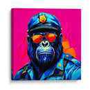 Gorila Policía Pop Art - LizmarArt | Cuadro decorativo de Canvas Lab