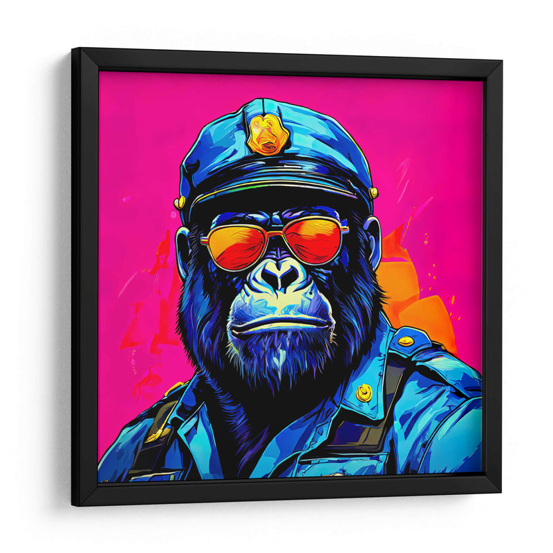 Gorila Policía Pop Art - LizmarArt | Cuadro decorativo de Canvas Lab