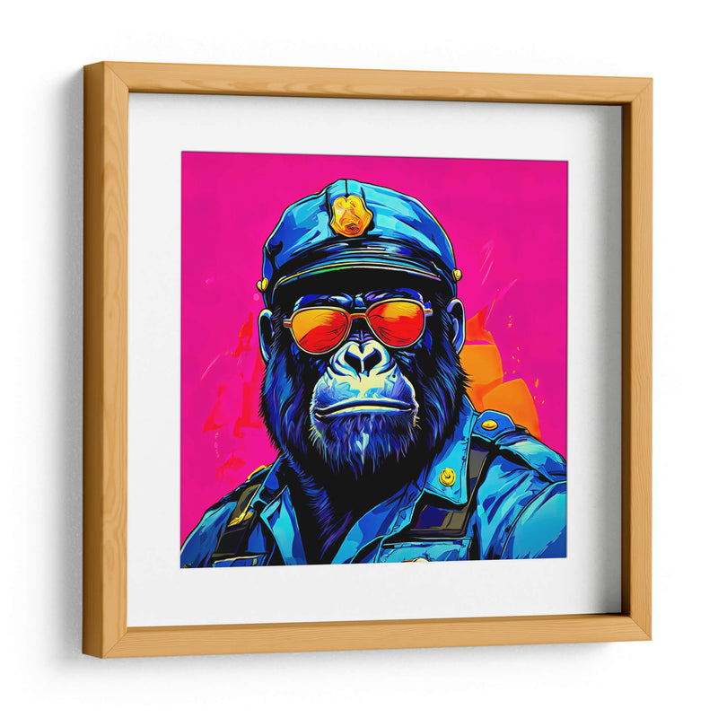 Gorila Policía Pop Art - LizmarArt | Cuadro decorativo de Canvas Lab