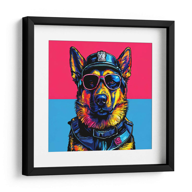 Perro Policía Pop Art - LizmarArt | Cuadro decorativo de Canvas Lab