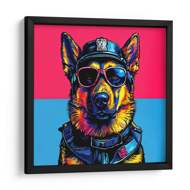 Perro Policía Pop Art - LizmarArt | Cuadro decorativo de Canvas Lab