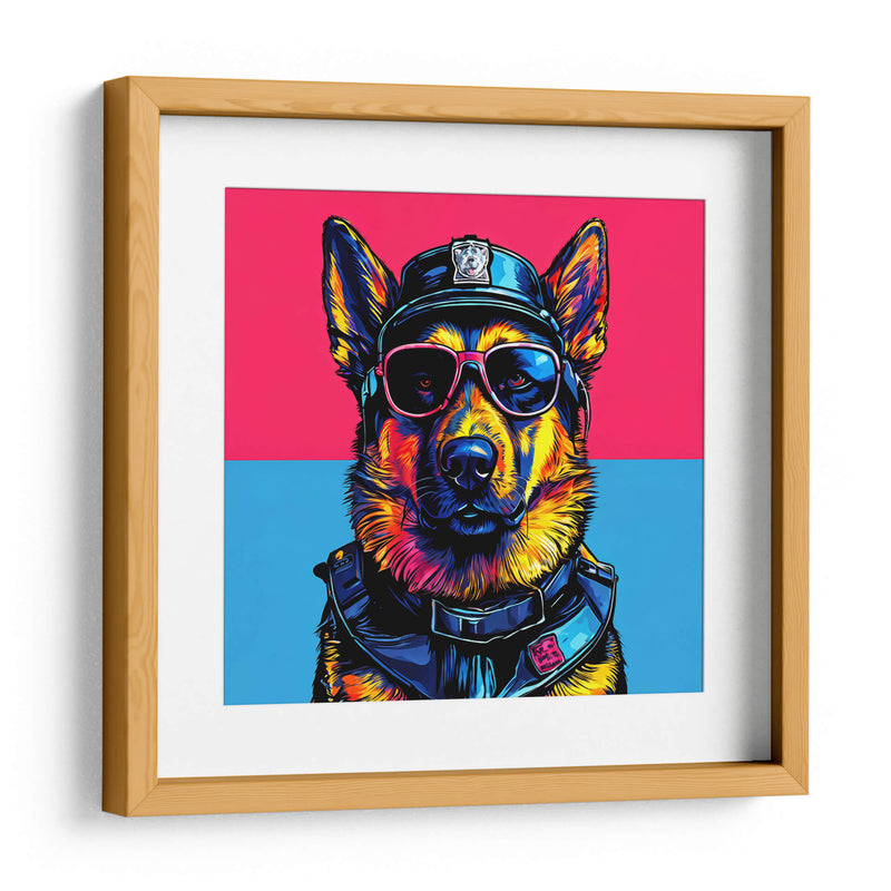 Perro Policía Pop Art - LizmarArt | Cuadro decorativo de Canvas Lab