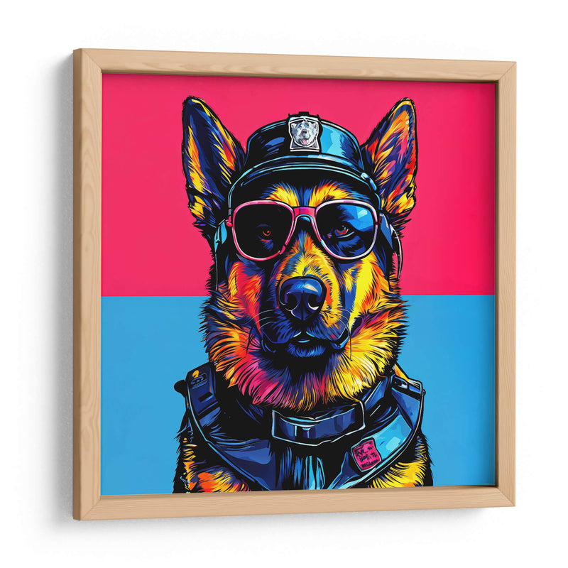 Perro Policía Pop Art - LizmarArt | Cuadro decorativo de Canvas Lab
