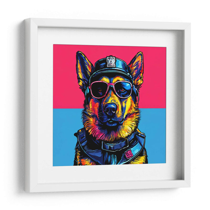 Perro Policía Pop Art - LizmarArt | Cuadro decorativo de Canvas Lab