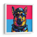 Perro Policía Pop Art - LizmarArt | Cuadro decorativo de Canvas Lab