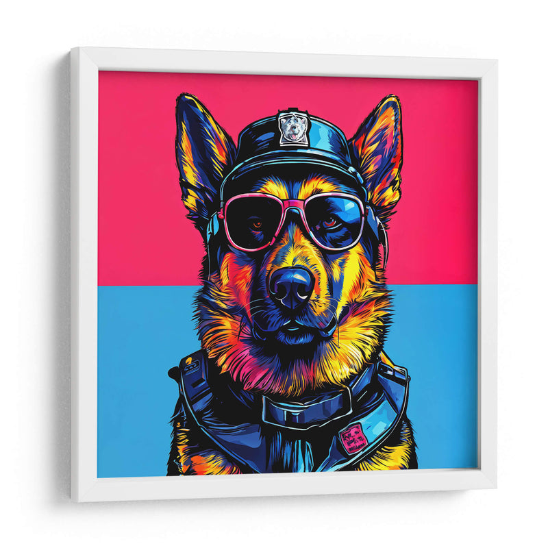 Perro Policía Pop Art - LizmarArt | Cuadro decorativo de Canvas Lab