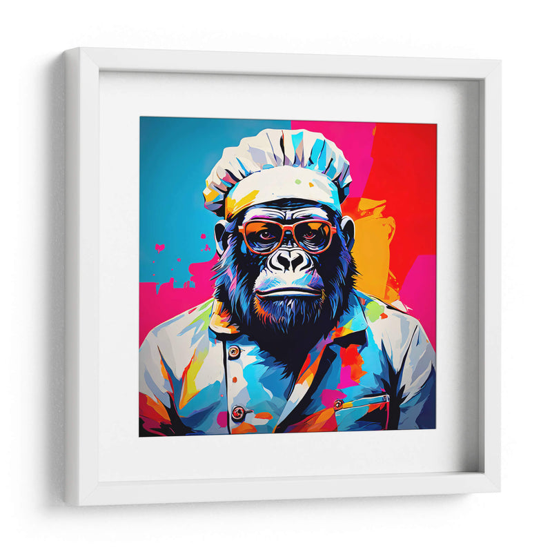 Chef Gorila Pop Art - LizmarArt | Cuadro decorativo de Canvas Lab