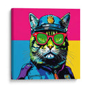 Gato Policía Pop Art - LizmarArt | Cuadro decorativo de Canvas Lab