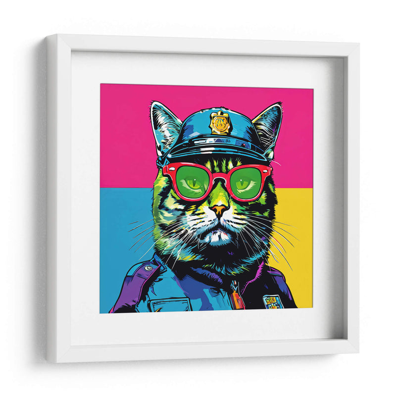 Gato Policía Pop Art - LizmarArt | Cuadro decorativo de Canvas Lab
