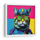 Gato Policía Pop Art - LizmarArt | Cuadro decorativo de Canvas Lab