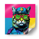 Gato Policía Pop Art - LizmarArt | Cuadro decorativo de Canvas Lab