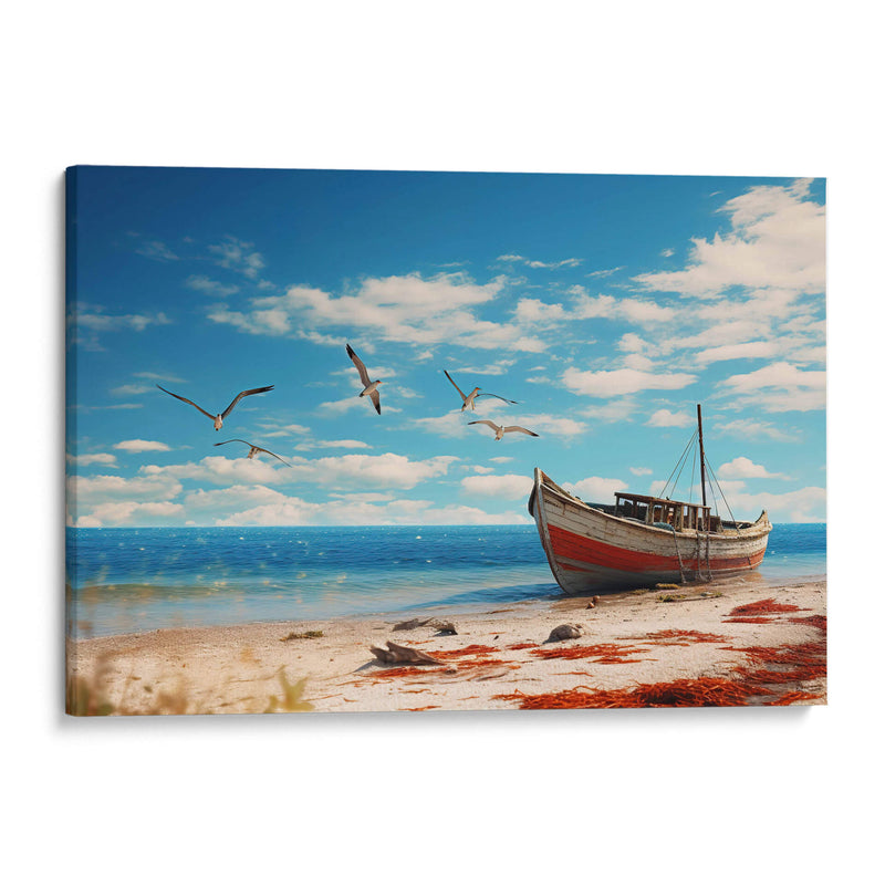 Playa-Gaviotas - Cecilia Flores | Cuadro decorativo de Canvas Lab