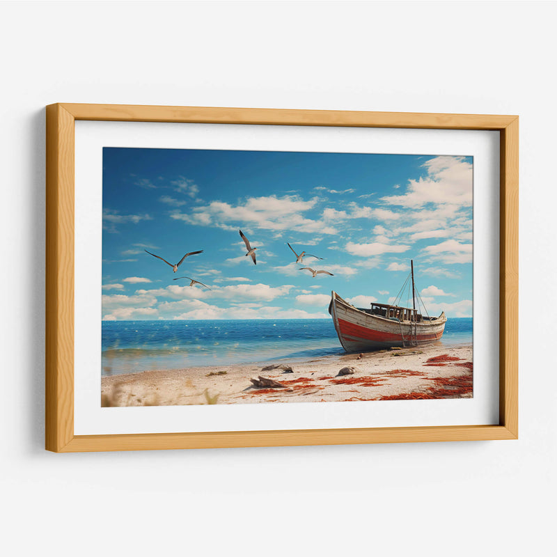 Playa-Gaviotas - Cecilia Flores | Cuadro decorativo de Canvas Lab