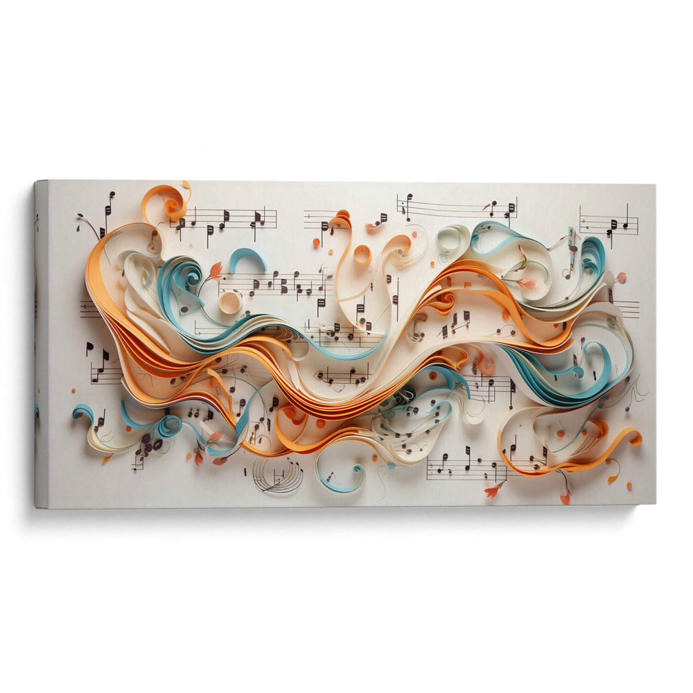 Ondas musicales 5 - Cecilia Flores | Cuadro decorativo de Canvas Lab