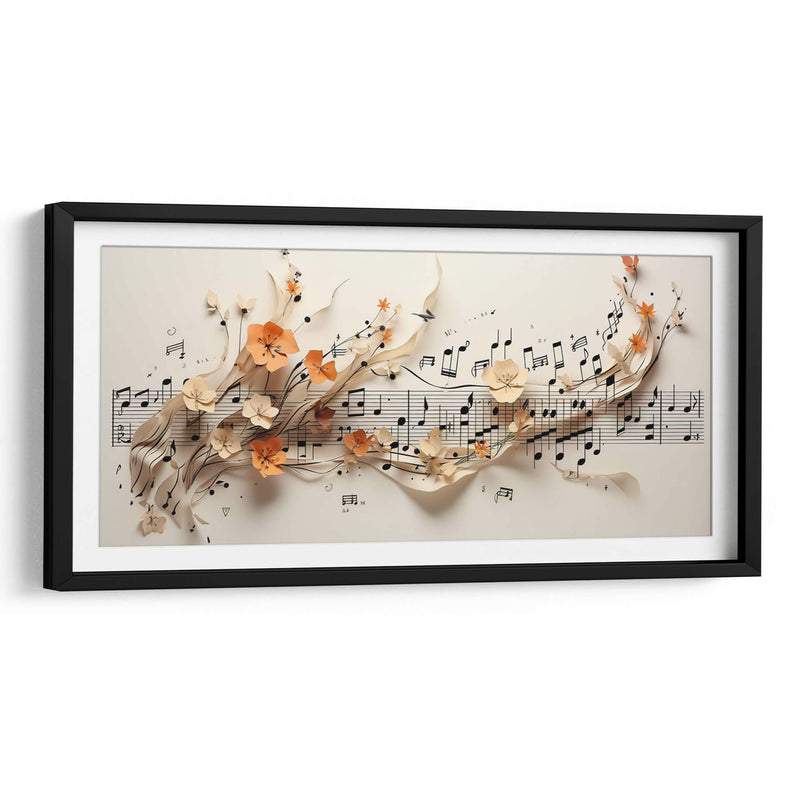 Música y Flores - Cecilia Flores | Cuadro decorativo de Canvas Lab