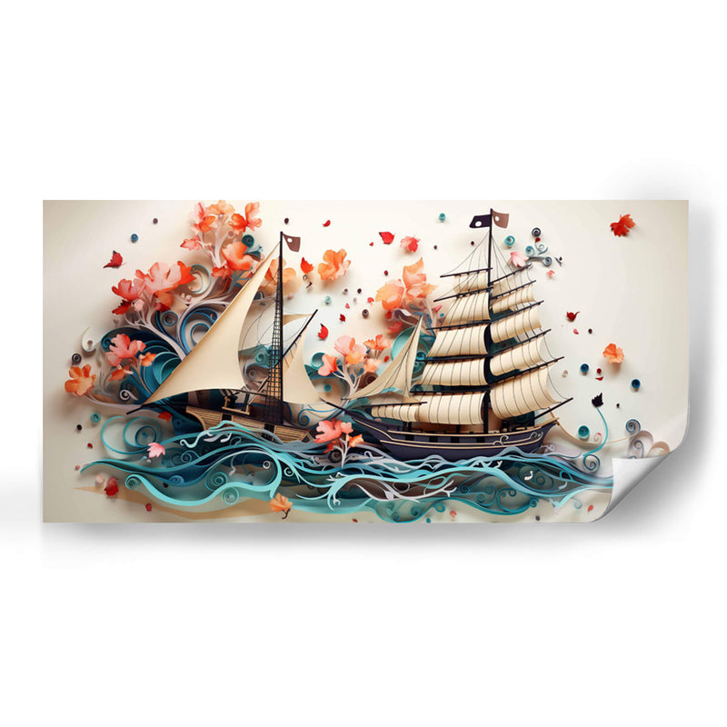 Mar y Barco 2 - Cecilia Flores | Cuadro decorativo de Canvas Lab